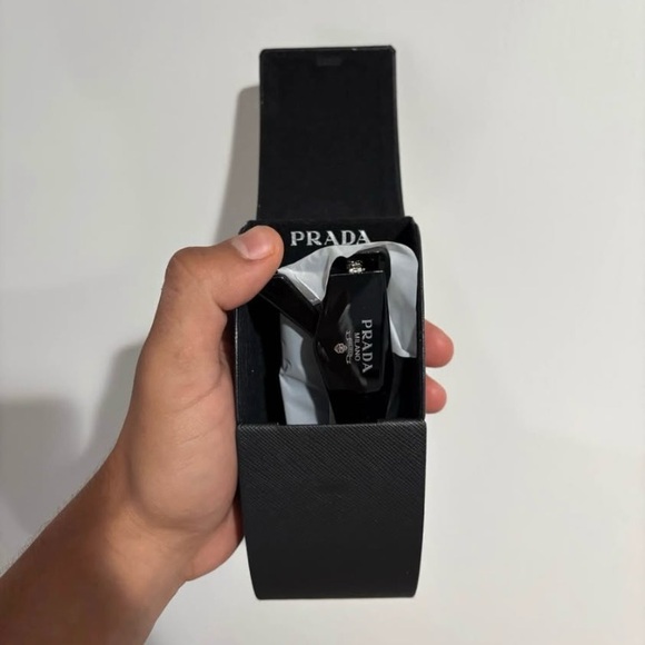 Prada Black Glasses & Cleaning Cloth - Picture 3 of 6